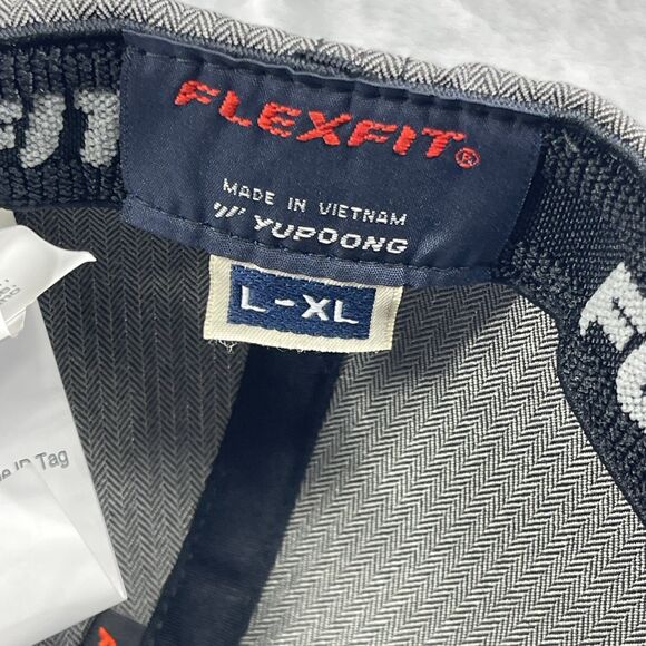 Oakley Hat Men's Flexfit L/XL Metal Gas Can Logo Flex Fit Cap Grey - Picture 10 of 11